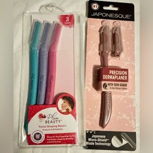 At-Home Dermaplaning Facial Razor Bundle – Plum Beauty + Japonesque (New)